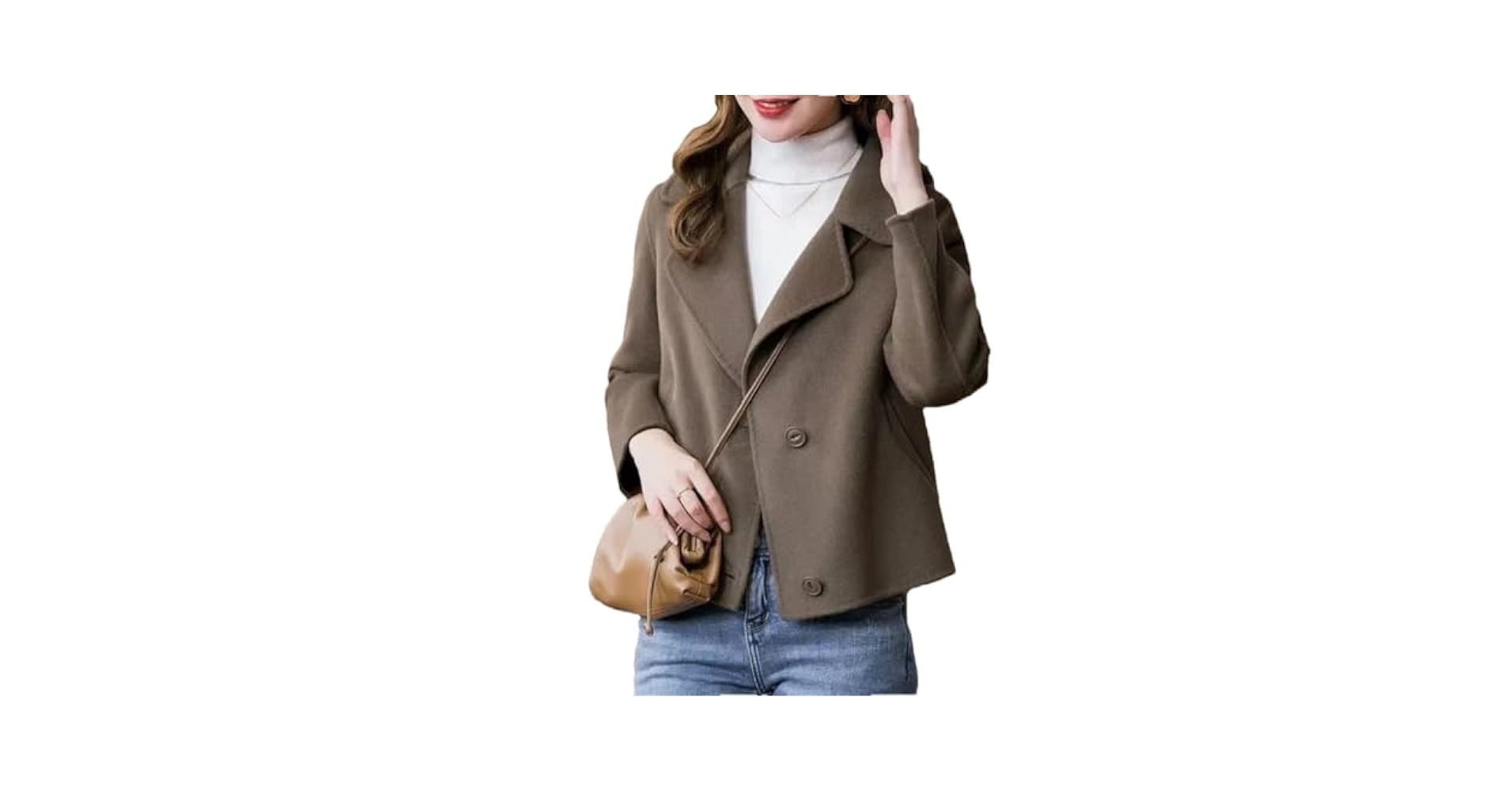 Amazon.com: Women Spring Double-Sided Woolen Jacket Casual